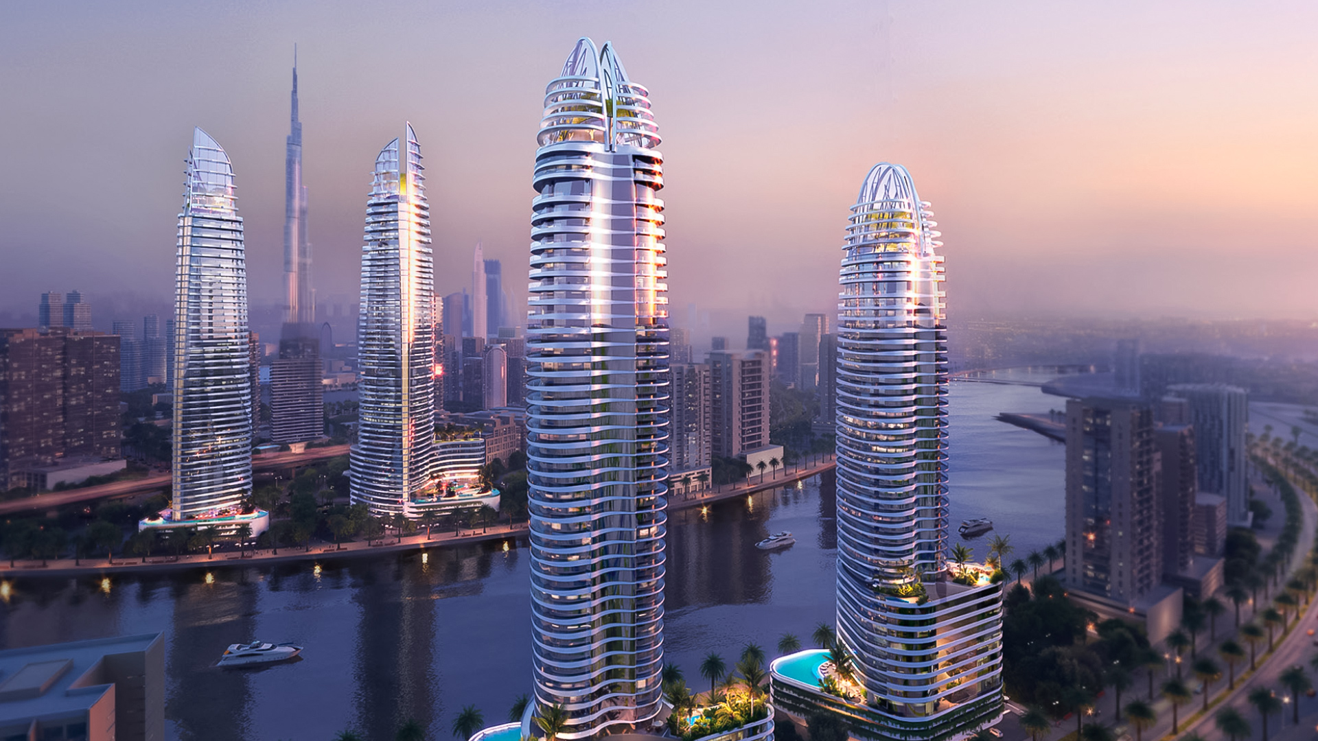  Dubai Business Bay CANAL CROWN APARTMENTS Damac Properties 